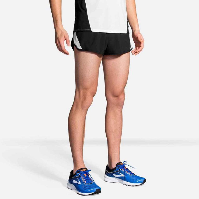 Brooks Go-To 2 Split - Mens Running Shorts - Grey (73819SFZA)